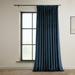 Eternal Blue Heritage Plush Velvet Extrawide Curtain (1 Panel) Eternal Blue 100W X 108L