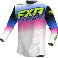 FXR Podium 2023 Youth Motocross Jersey, black-white-blue, Size S