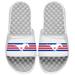 Men's ISlide White SMU Mustangs Varsity Stripes Slide Sandals