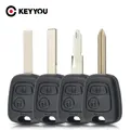 KEYYOU – housse de clé de voiture 2 boutons pour Peugeot Partner Expert Boxer pour télécommande