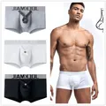 CKMACanon-Boxer taille basse pour homme sous-vêtement en coton design anneau sexy culotte de