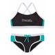 Bustier-Bikini BENCH. Gr. 134/140, N-Gr, schwarz (schwarz, mint) Kinder Bikini-Sets Bikinis