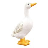 Exquisite Garden Statues Duck Animal Figurines Yard Carving Resin Hand Painted Miniature for Yard Garden Desktop Pond Decor Medium