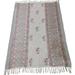 Rastogi Handicrafts Cotton Area Runner Tapestry Cloth Floor Mat (White-Grass-Rug)