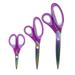 JubileeYarn Titanium Softgrip Scissors Set for Sewing Arts Crafts Office - 10 Set of 3 - Purple