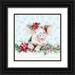 Pinto Patricia 15x15 Black Ornate Wood Framed with Double Matting Museum Art Print Titled - Holiday Little Piggy