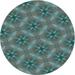Ahgly Company Machine Washable Indoor Square Transitional Seafoam Green Area Rugs 3 Square