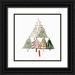 Isabelle Z 20x20 Black Ornate Wood Framed with Double Matting Museum Art Print Titled - Pine Trees I