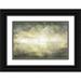 Tre Sorelle Studios 18x13 Black Ornate Wood Framed with Double Matting Museum Art Print Titled - Sunrise Abstract Grey Neutral landscape
