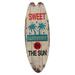 Wooden Surfboard Sign Wooden Surfboard Hanging Sign Decorative Wall Ornament