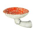 Mushroom Hanging Shelf Wall Floating Shelf Resin Floating Shelf in the Shape of A Amanita Mushroom for Wall Hanging Shelves Small Indoor Plants