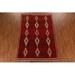 Brown/Red 117 x 81 W in Rug - Rug Source Outlet One-of-a-Kind Hand-Knotted New Age 6'9" x 9'9" Area Rug in Red/Beige | 117 H x 81 W in | Wayfair