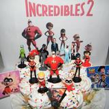 Disney Party Supplies | Disney Incredibles 2 Movie Cake Topper Set Of 15 New Characters, Stickers, Ring | Color: Red | Size: Os