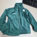 Columbia Jackets & Coats | Columbia Msu Spartans Fleece Jacket | Color: Green/White | Size: Kids 4/5