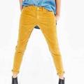 J. Crew Jeans | J. Crew 9" High Rise Toothpick Skinny Corduroy Jeans | Color: Gold/Yellow | Size: 28 T