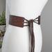 American Eagle Outfitters Accessories | American Eagle Brown Leather Fringe Wrap Belt Western Boho | Color: Brown | Size: Os