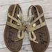 American Eagle Outfitters Shoes | American Eagle Size 7 1/2 Womens Sandal. | Color: Gold | Size: 7.5