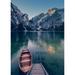 Loon Peak® Braies Lake Poster Print By Braun Studio Braun Studio (18 X 24) # R4313 Paper in Blue/Brown | 24 H x 18 W in | Wayfair