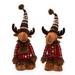 The Holiday Aisle® 2 Piece Max & Macy Moose Gnome Couple w/ Telescoping Legs Set | 30 H x 8 W x 5 D in | Wayfair F0A6F89805E24C84995D039CAC742BA4