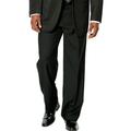 Men's Big & Tall KS Signature Plain Front Tuxedo Pants by KS Signature in Black (Size 46 40)
