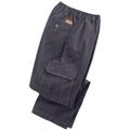 Blair Haband Men's Casual Joe® Stretch Waist Poplin Cargo Pants - Grey - 52 - Medium