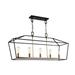 Matteo Lighting Scatola 44 Inch 5 Light Linear Suspension Light - C61715RB