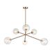 Matteo Lighting Novo 35 Inch 6 Light Chandelier - C81706AGCL