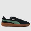 PUMA terrace classic trainers in black & green