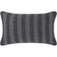 Madura - Housse de coussin 28x47 cm Indigo et noir - tanguy - Indigo et noir