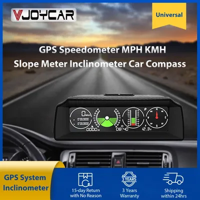 Vjoycar – inclinomètre de voiture S90 4x4 GPS vitesse HUD MPH KMH compteur de pente pas hors