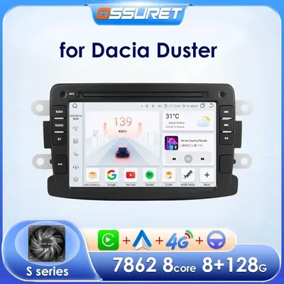 Autoradio Android Wifi carplay lecteur Audio multimédia stéréo pour voiture Dacia Duster