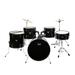 BMTBUY Glarry Full Size Adult Drum Set 5-Piece Black with Bass Drum two Tom Drum Snare Drum Floor Tom 16 Ride Cymbal 14 Hi-hat Cymbals Stool Drum Pedal Sticks