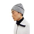 TOM TAILOR Herren Beanie Mütze 1032854, 30491 - Light Grey Navy Mouline, ONESIZE