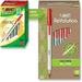 BIC ReVolution Round Stic Ball Point Red Pens Medium Point (1.0mm) Made From 74% Recycled Plastic Red Pens 50-Count