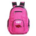 MOJO Pink Arkansas Razorbacks Personalized Premium Laptop Backpack