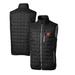 Men's Cutter & Buck Black Cincinnati Bengals Throwback Logo Big Tall Rainier PrimaLoft Eco Insulated Full-Zip Puffer Vest