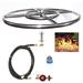 Easy Fire Pits EasyFirePits Basic Propane Fire Pit Connection Kit & 316 Stainless Double Ring Gas Burner | 2 H x 24 W x 24 D in | Wayfair FR24_CK