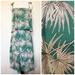 Anthropologie Dresses | Anthropologie Hd In Paris Tropical Print Dress, Size Xs | Color: Green/White | Size: Xs
