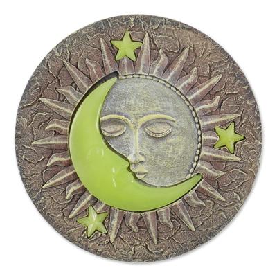 Sun And Moon Glowing Stepping Stone by Zingz and Thingz in Brown