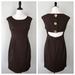 Michael Kors Dresses | Michael Kors Brown Sheath Pencil Straight Career Work Pleated Dress Size 8 | Color: Brown | Size: 8