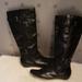 Nine West Shoes | Nine West Black Knee-High Leather Boots,Size 8.5 | Color: Black | Size: 8.5