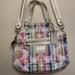 Coach Bags | Coach Vintage Y2k Poppy Madras Pastel Plaid Satchel | Color: Gold/Pink | Size: Os