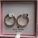 Kate Spade Jewelry | Kate Spade Elegant Edge Hoop Earrings In Rose Gold- Boxed - Nwt | Color: Gold | Size: Os