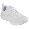 Sneaker SKECHERS "FLEX APPEAL 4.0 BRILLINAT VIEW", Damen, Gr. 37, weiß (sanftes weiß), Textil, Synthetik, sportlich, Schuhe, Freizeitschuh, Halbschuh, Schnürschuh mit Air Cooled Memory Foam