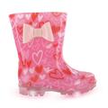 Be Only Rosalia Flash Kinder Stiefel in Herzform, Leuchtend Gummistiefel, Rosa, 23 EU