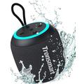 Tronsmart T7Mini Bluetooth Lautsprecher Musikbox mit Licht, 15W Stereo Bluetooth 5.3, IPX7 Wasserschutz, Bass Kabellos Box, Eingebautes Mikrofon, 18h Akku, für Reisen, Sport, Draußen