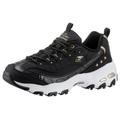 Sneaker SKECHERS "D'LITES" Gr. 35, schwarz (schwarz, goldfarben) Damen Schuhe Ugly Shoes Sneaker low