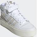 Sneaker ADIDAS ORIGINALS "FORUM BONEGA MID W" Gr. 39, weiß (ftwwht, orbgry, cbrown) Schuhe Schnürstiefeletten