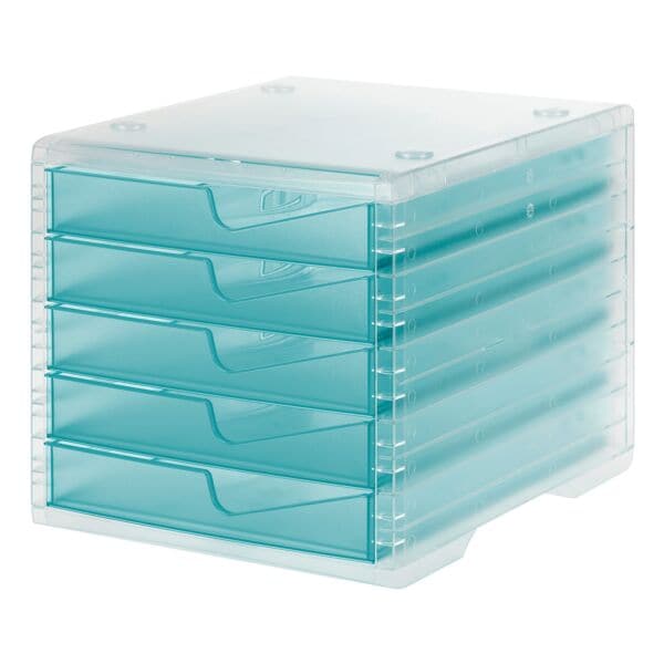 Styro Schubladenbox »Styroswingbox light« türkis, 27x25.5x34 cm Image