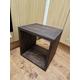 Solid Wood Narrow Side End Sofa Table with Storage - Various Sizes & Colours Available, handmade from solid pine, bespoke, rustic